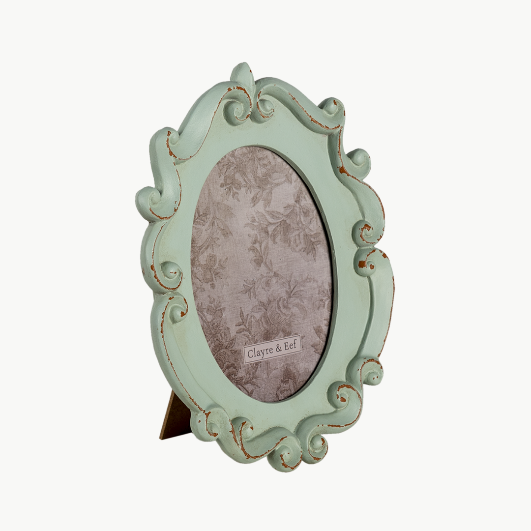 Bilderrahmen Antik Design grün von Clayre & Eef