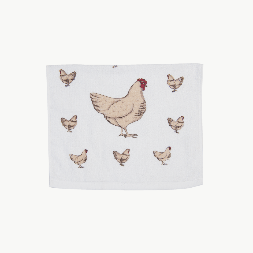 Gästehandtuch mit Hühnermotiv von Clayre & Eef