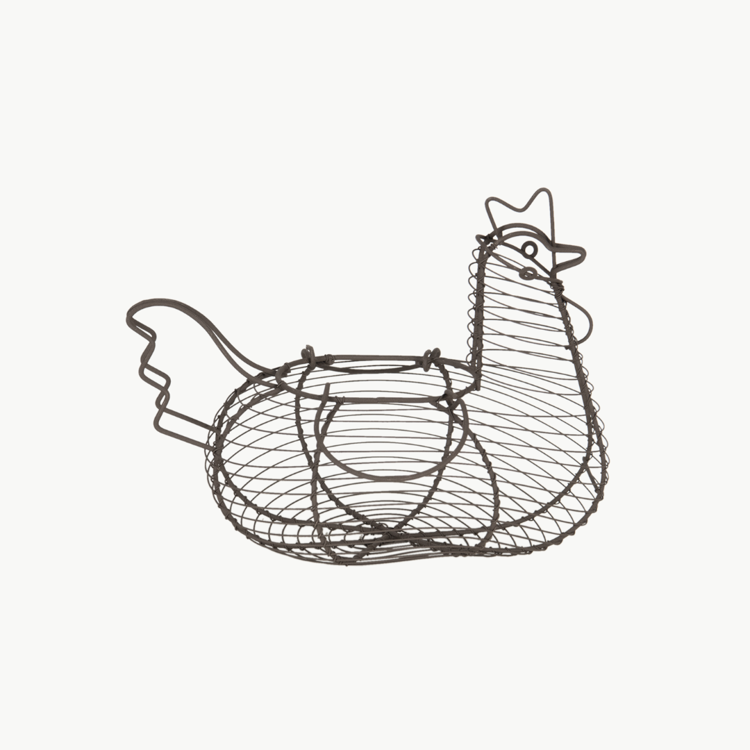 Osterkörbchen Huhn mit Henkel von Clayre & Eef