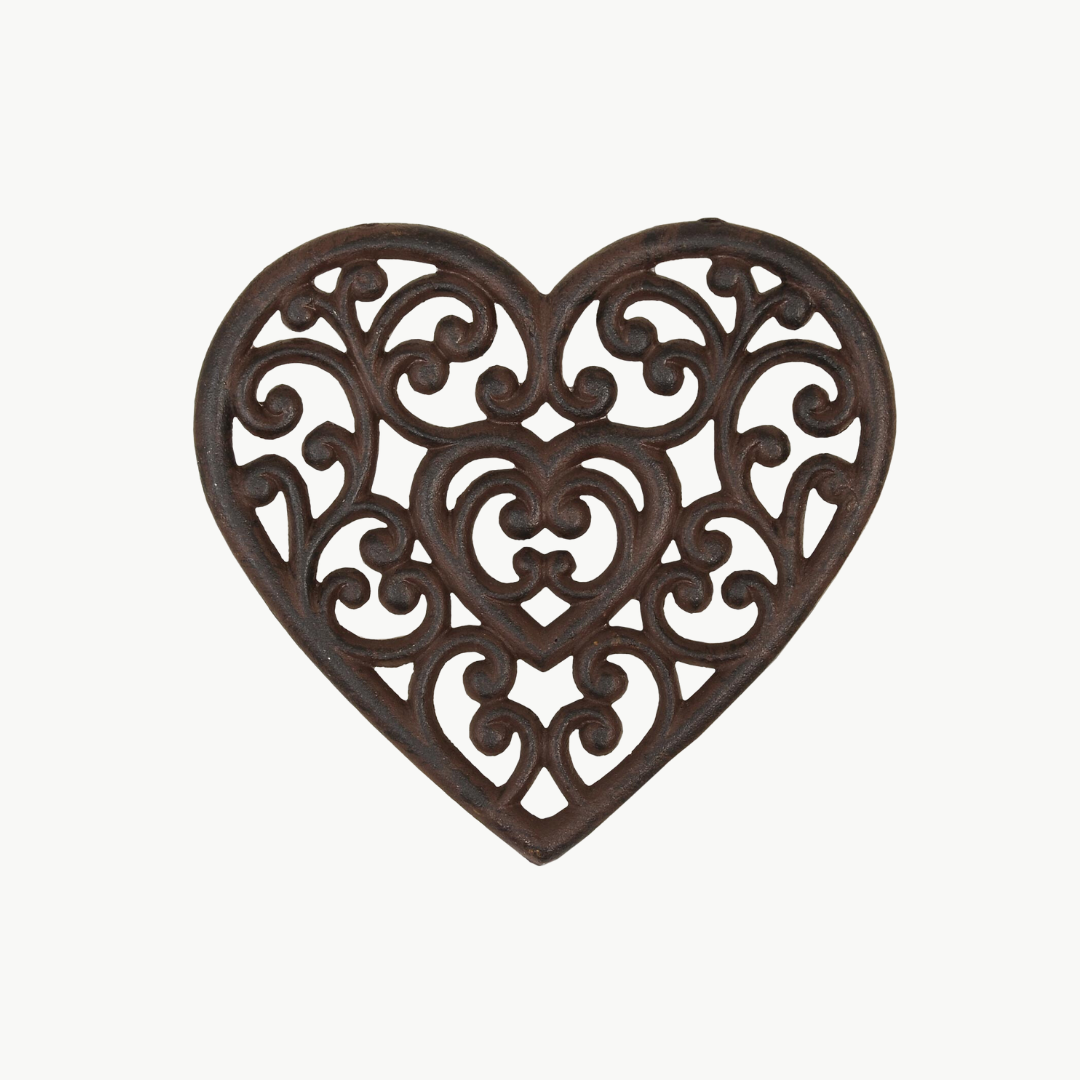 Untersetzer Herz von Clayre & Eef Gusseisen