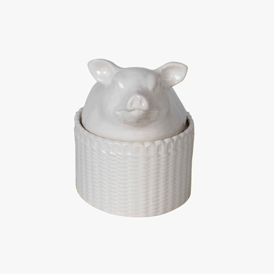 Servierschale Schwein mit Deckel von Clayre & Eef