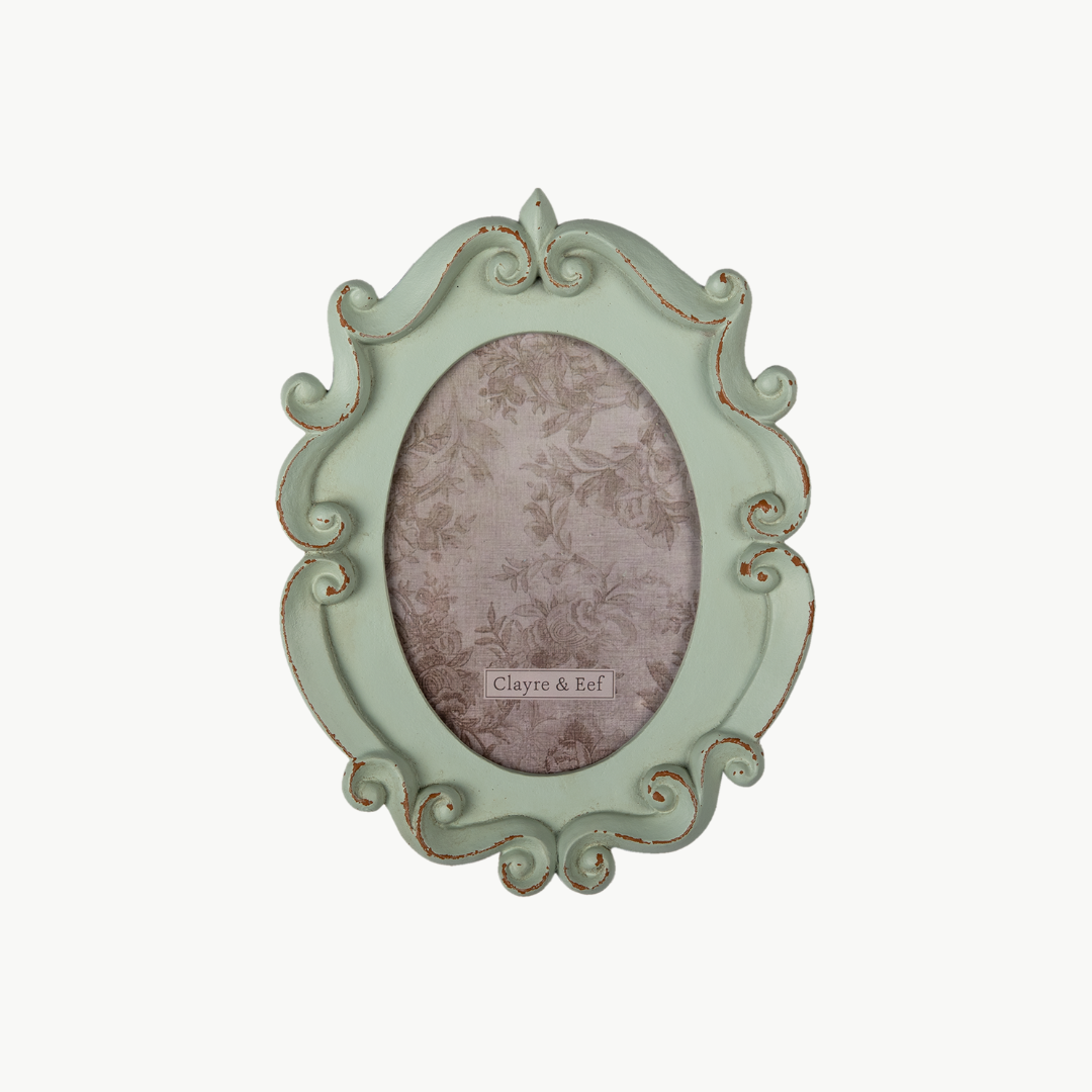 Bilderrahmen Antik Design grün von Clayre & Eef