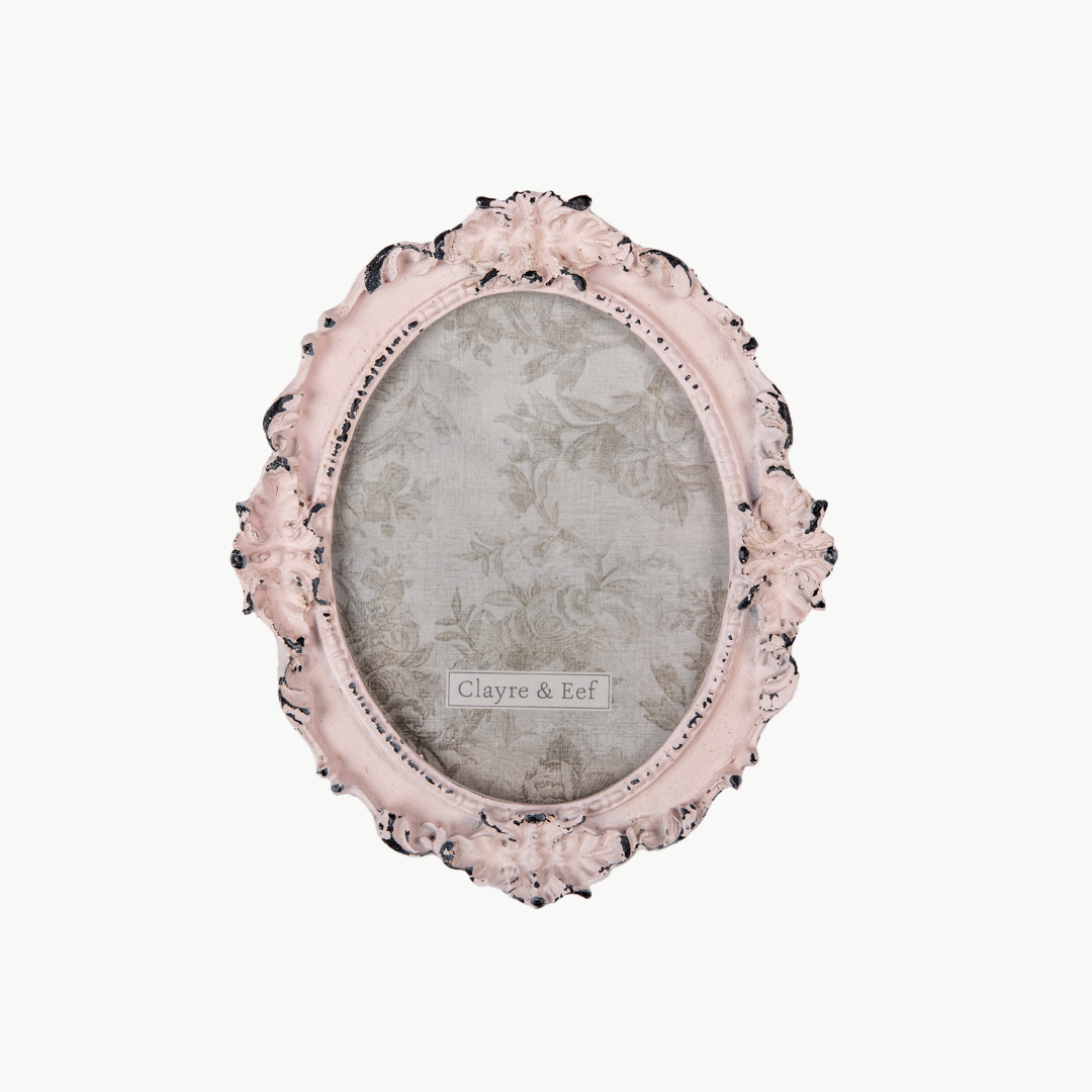 Bilderrahmen Antik Design rosa von Clayre & Eef