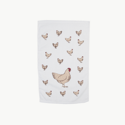 Gästehandtuch mit Hühnermotiv von Clayre & Eef