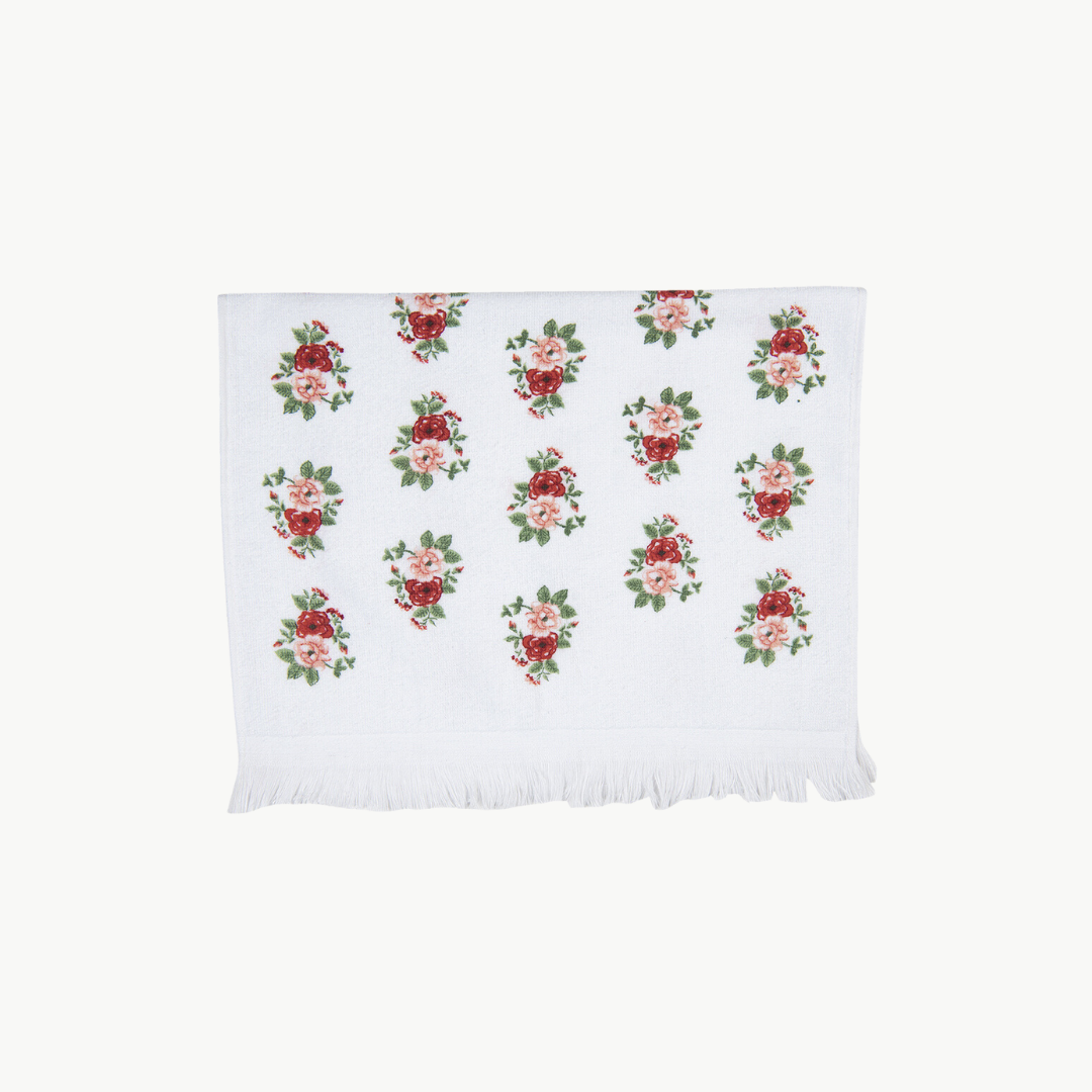 Gästehandtuch mit Rosenmotiv von Clayre & Eef