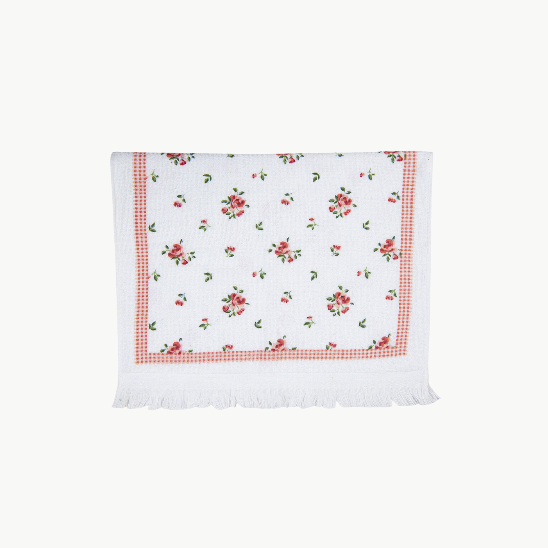 Gästehandtuch mit Blumenmotiv von Clayre & Eef