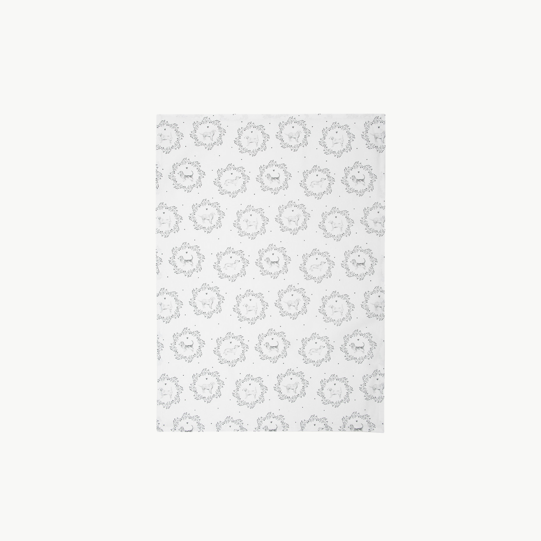 Geschirrtuch Serie Lovely Grey Dog von Clayre & Eef