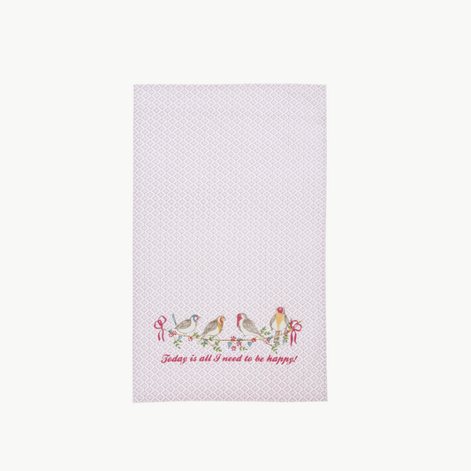 Geschirrtuch mit Vogelmotiv von Clayre & Eef