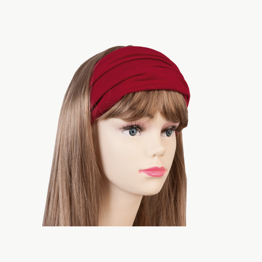 Haarband weinrot aus Baumwolle von Clayre & Eef