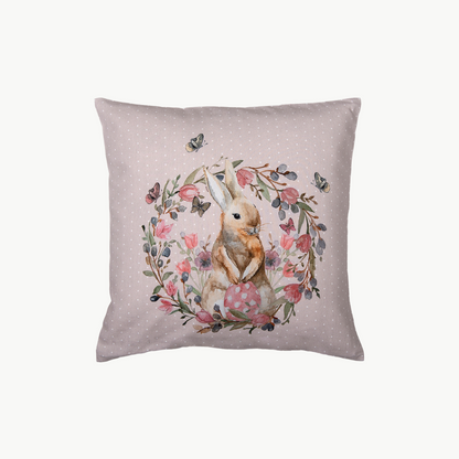 Kissenhülle aus der Serie Happy Bunny von Clayre & Eef