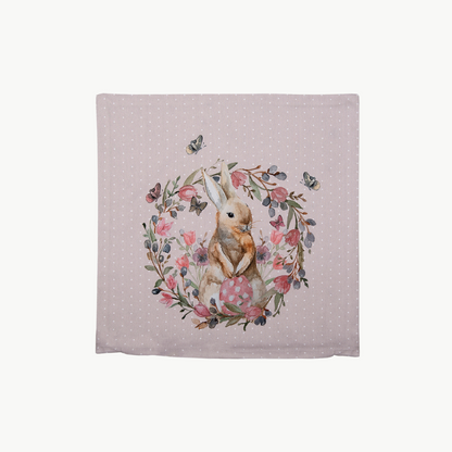 Kissenhülle aus der Serie Happy Bunny von Clayre & Eef