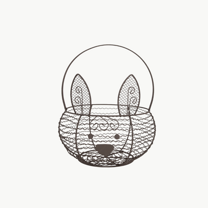 Korb Kaninchen braun von Clayre & Eef Ø 20x12/27cm