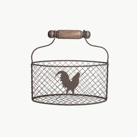 Korb braun Huhn Eisen von Clayre & Eef