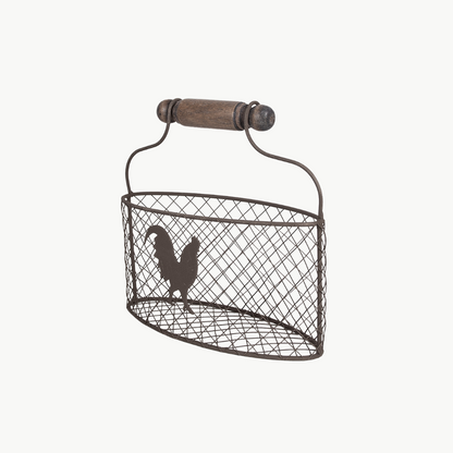 Korb braun Huhn Eisen von Clayre & Eef