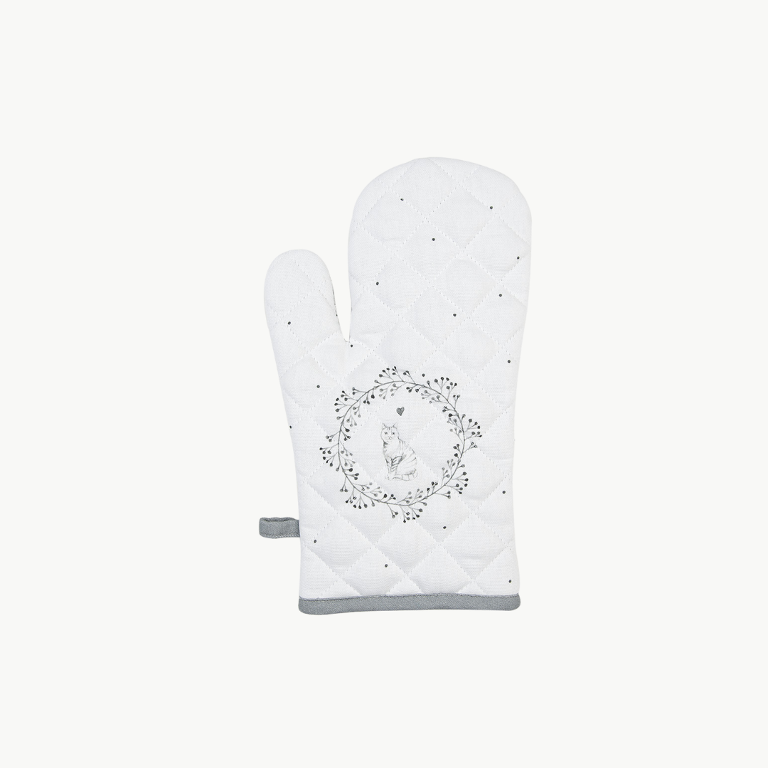 Ofenhandschuh Serie Lovely Grey Cat von Clayre & Eef