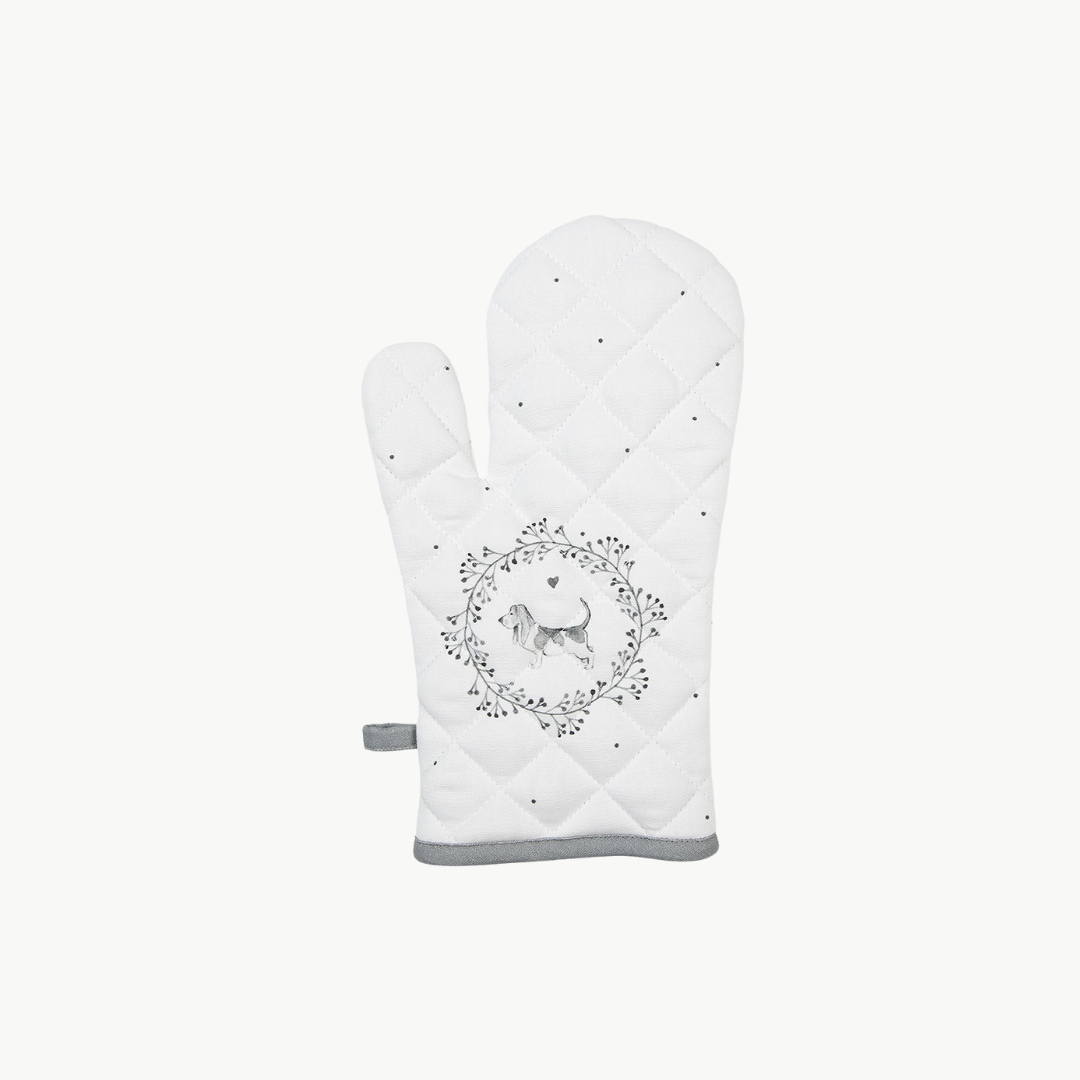 Ofenhandschuh Serie Lovely Grey Dog von Clayre & Eef