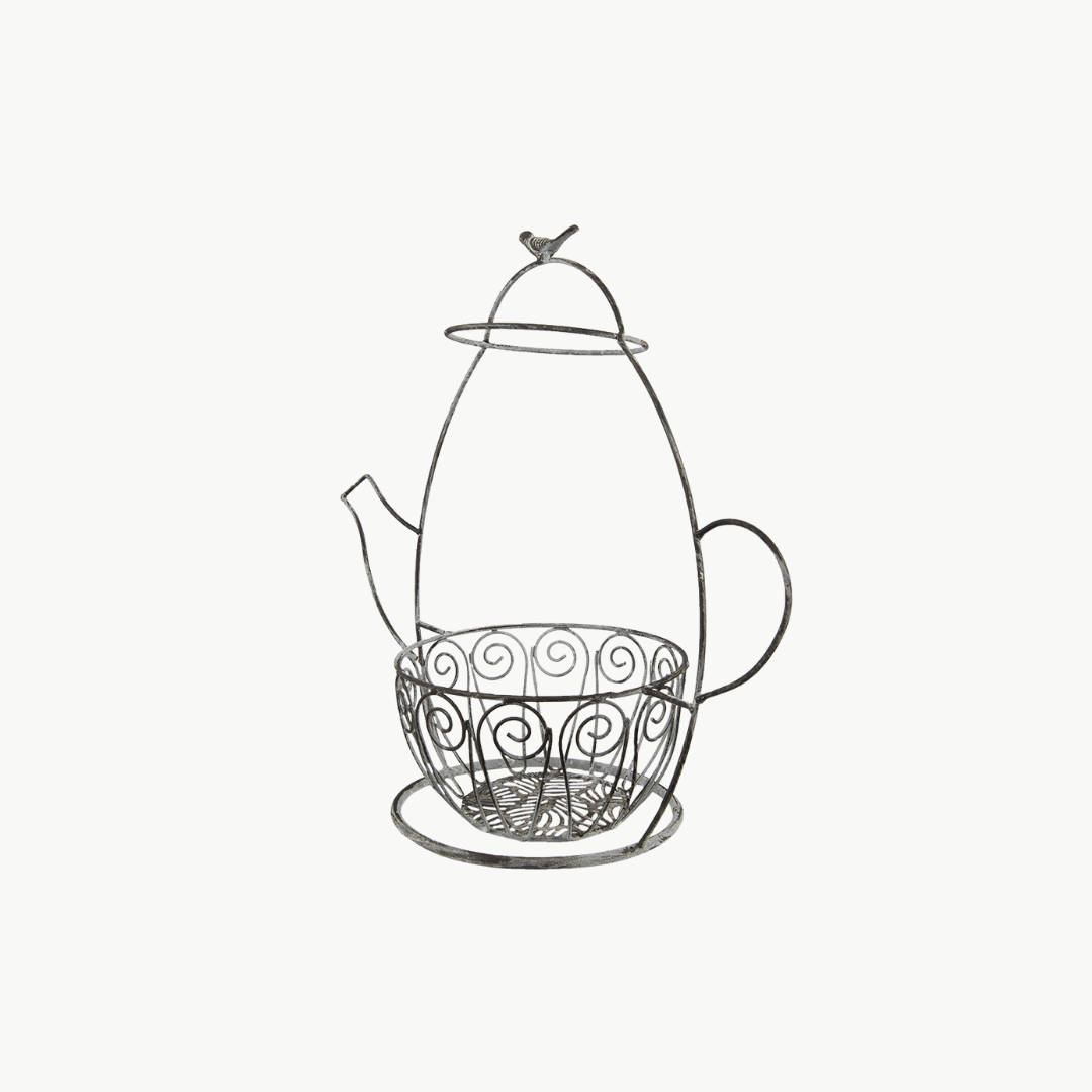 Pflanzenhalter Teekanne aus Eisen von Clayre & Eef
