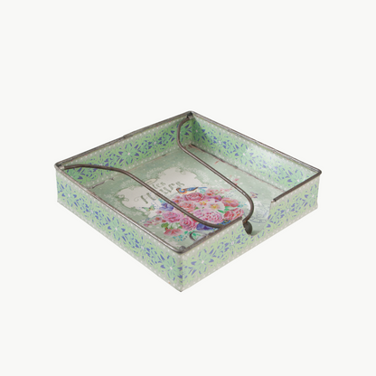 Serviettenhalter Les Fleurs von Clayre & Eef Blumenmotiv