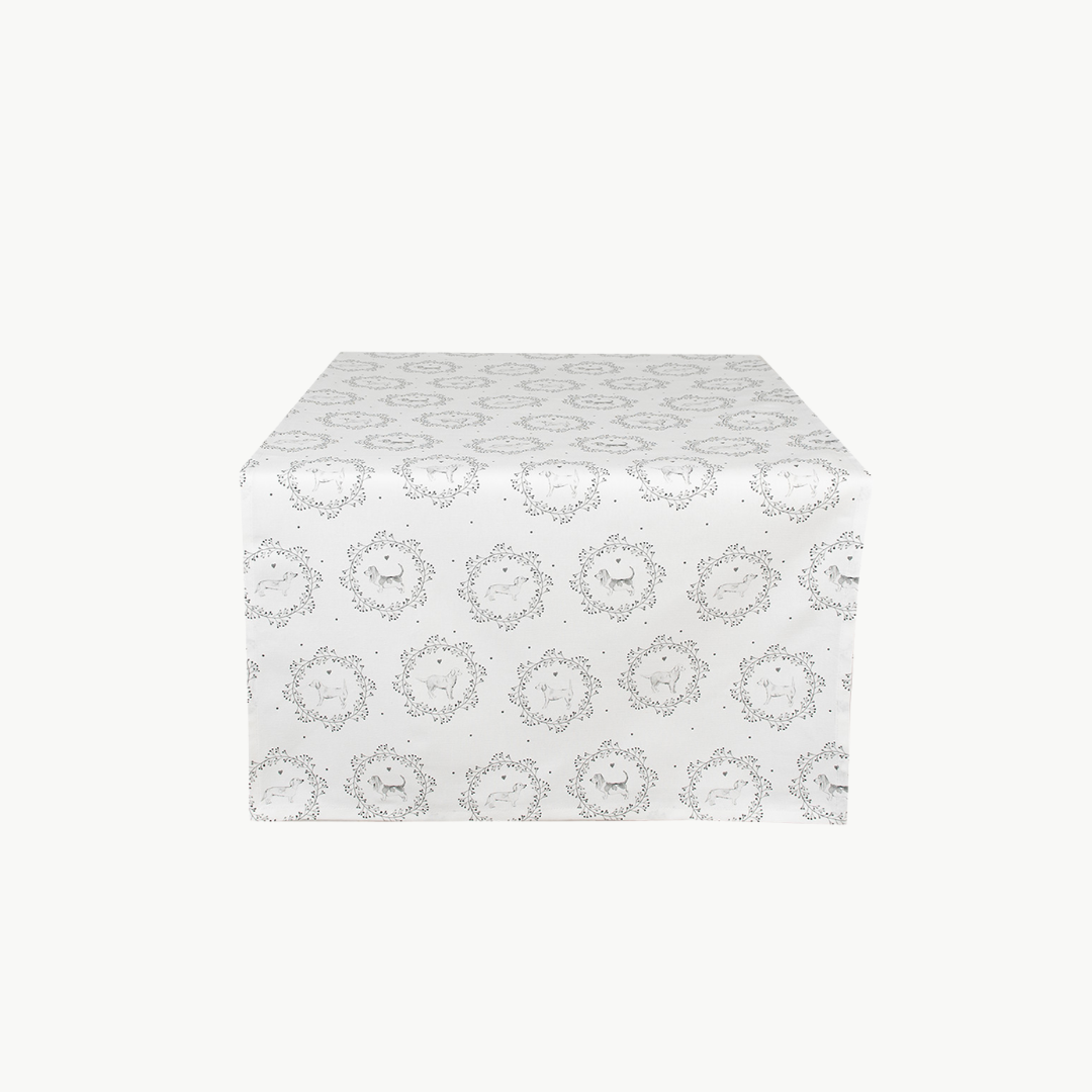 Tischläufer Serie Lovely Grey Dog von Clayre & Eef