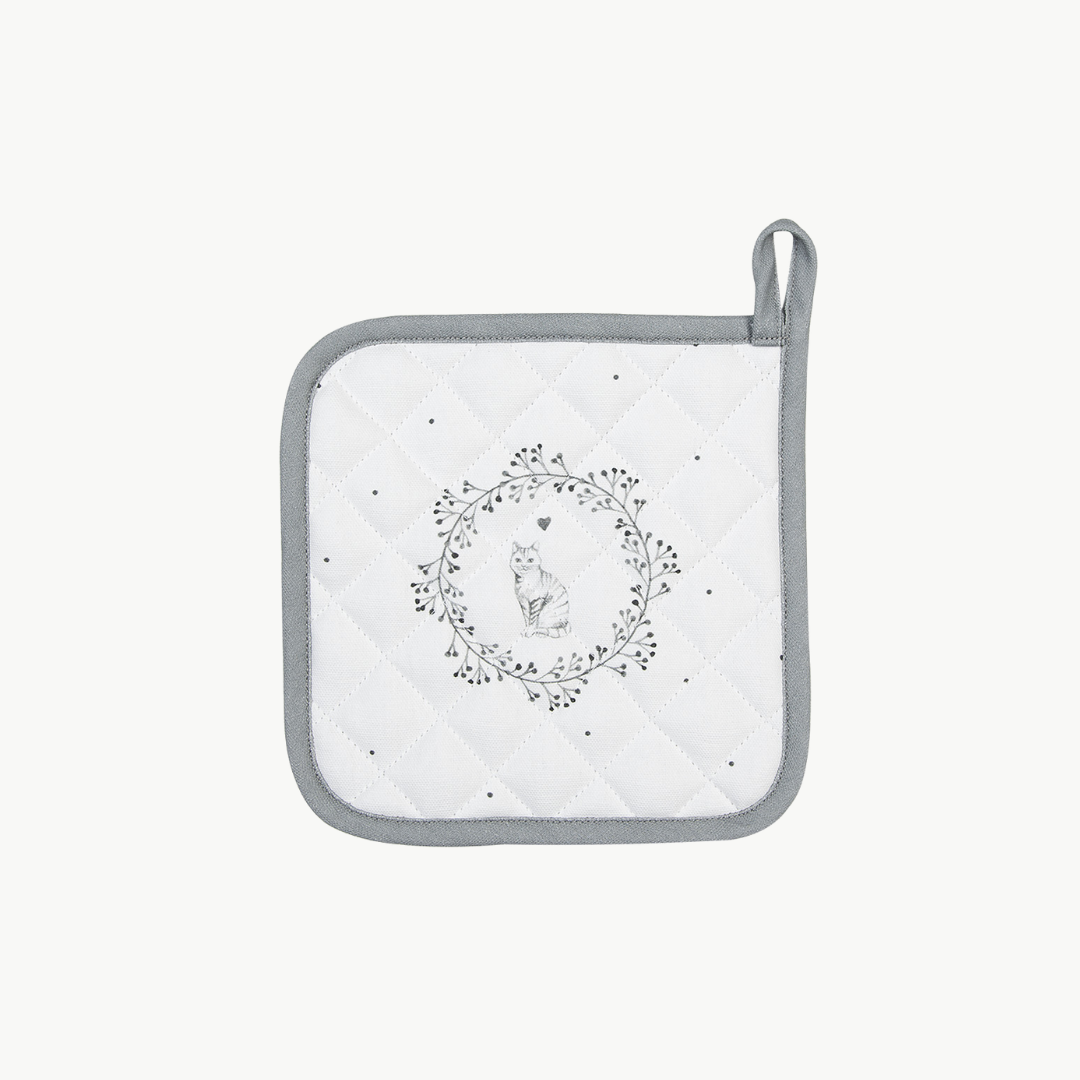 Topflappen Serie Lovely Grey Cat von Clayre & Eef