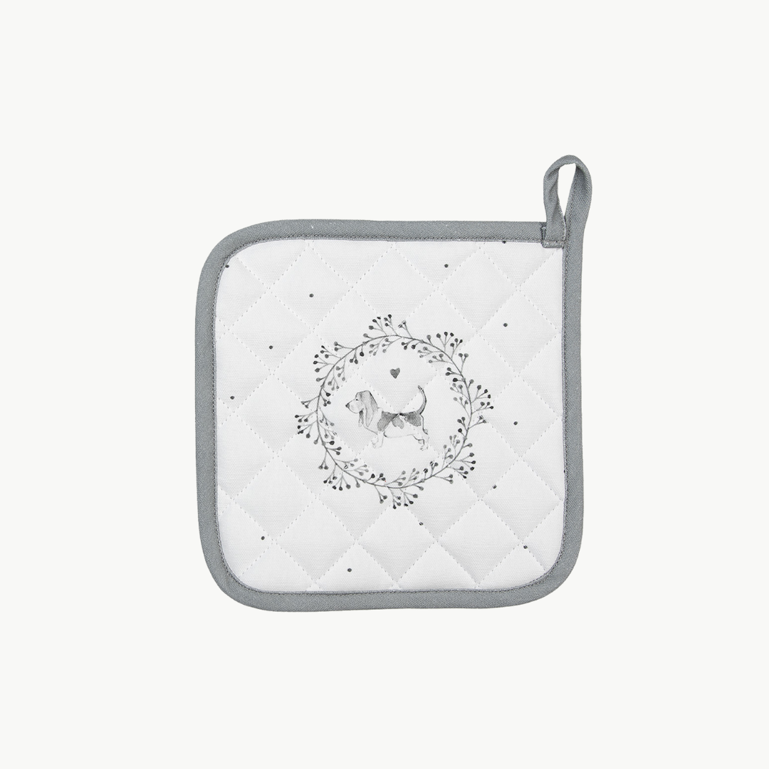 Topflappen Serie Lovely Grey Dog von Clayre & Eef