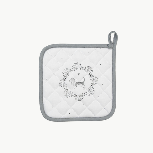 Topflappen Serie Lovely Grey Dog von Clayre & Eef