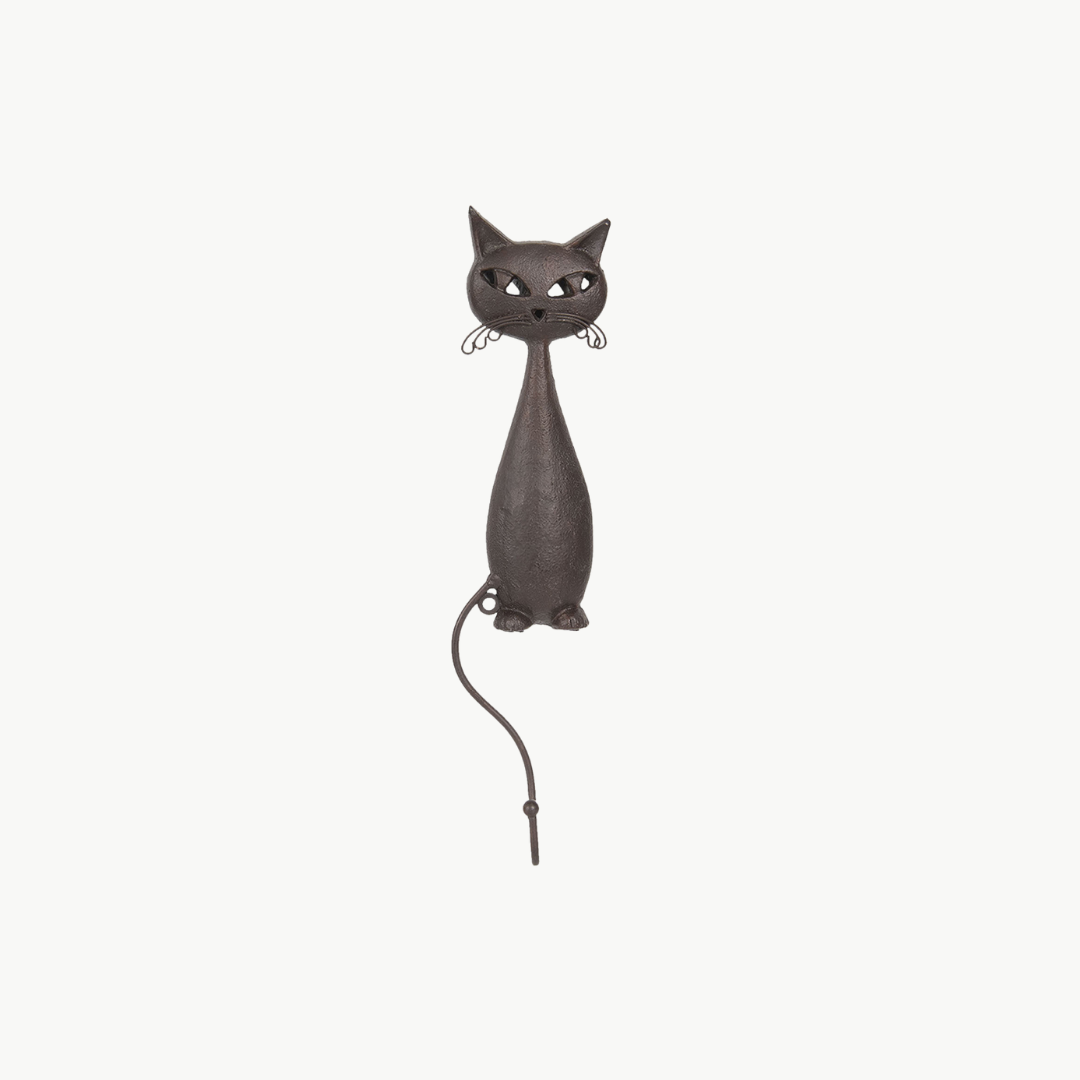 Wandhaken Katze braun von Clayre & Eef