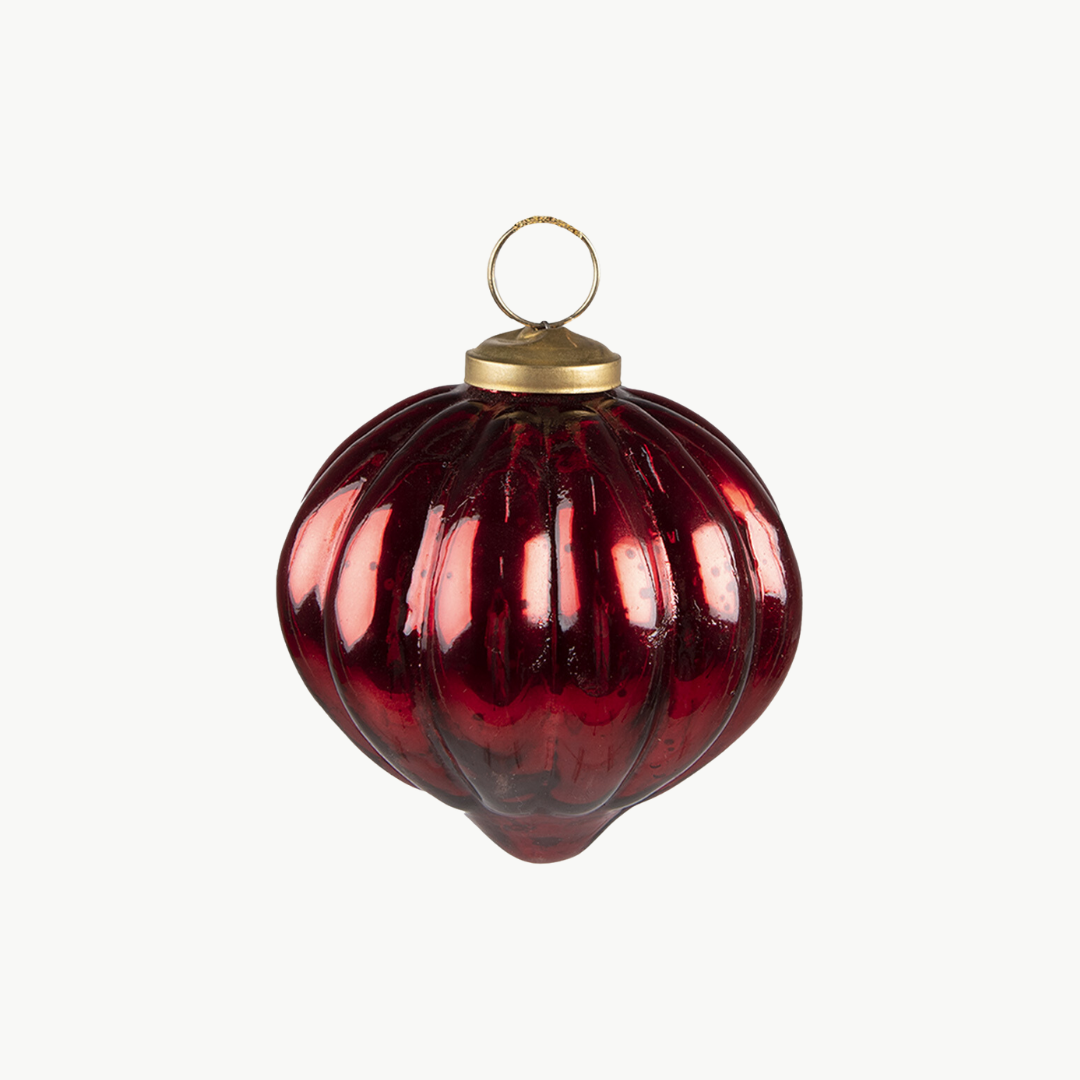 Weihnachtskugel Ø 8 cm rot Glas Clayre & Eef