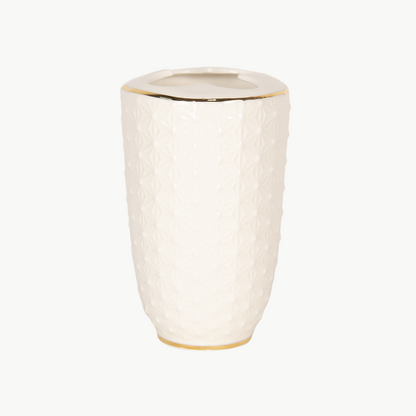 Zahnbürstenhalter weiß-goldfarben von Clayre & Eef